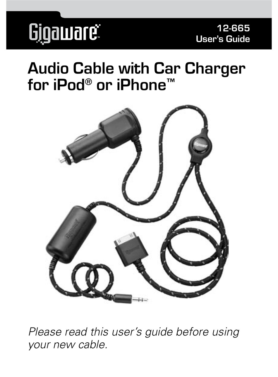 GIGAWARE 12665 USER MANUAL Pdf Download ManualsLib