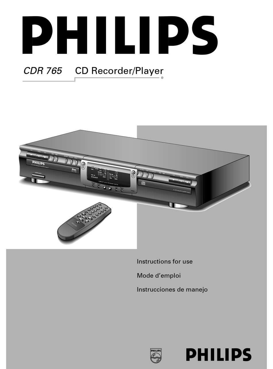 Philips CDR820 CD Recorder Discontinued by Manufacturer 