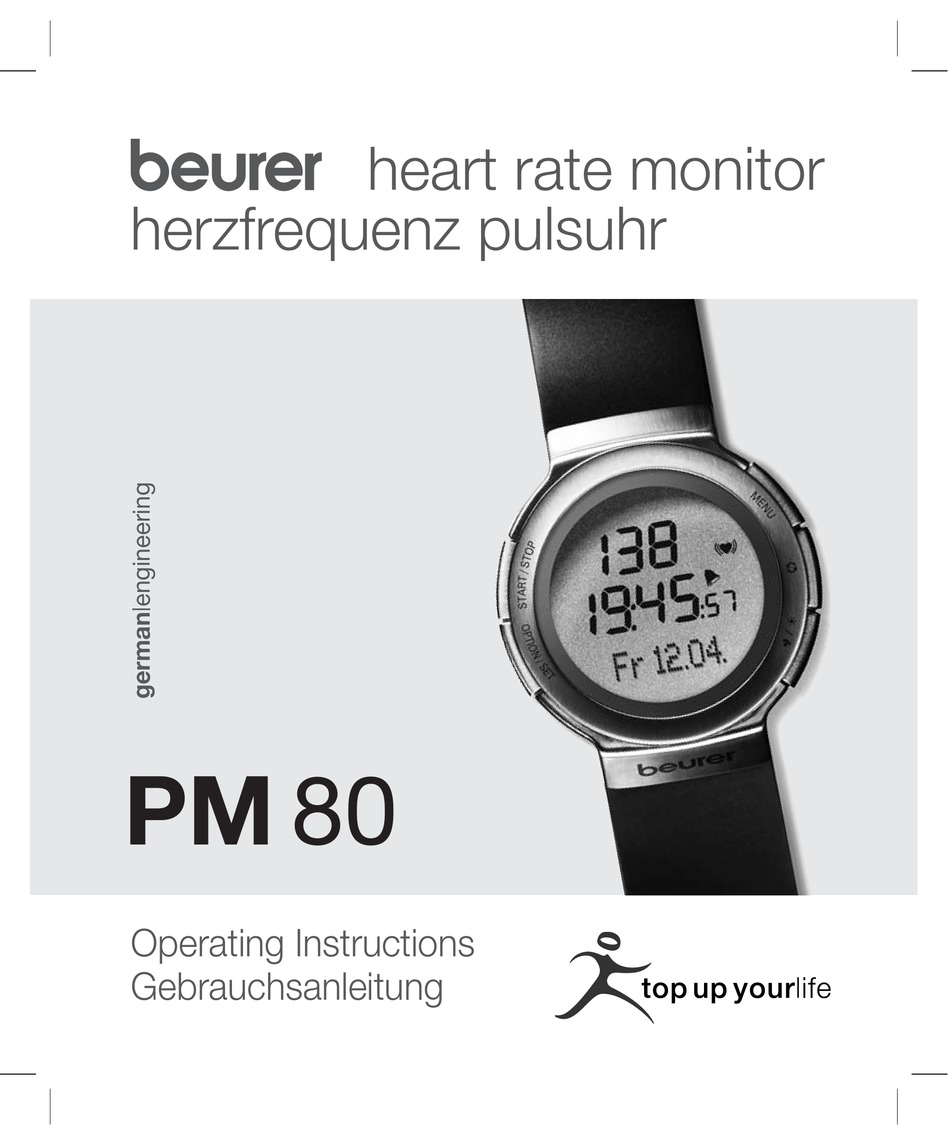 beurer pm 20 user manual