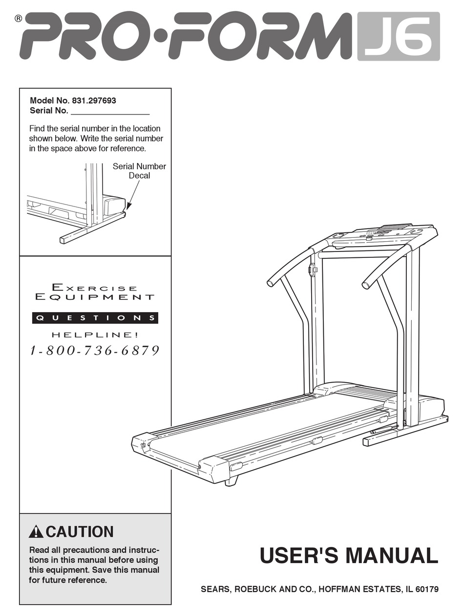 Proform j6 discount treadmill belt replacement