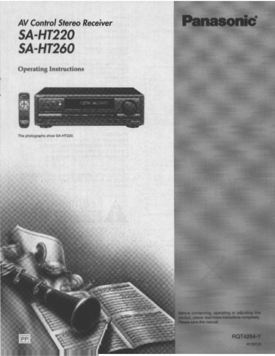 PANASONIC SA-HT220 OPERATING INSTRUCTIONS MANUAL Pdf Download | ManualsLib