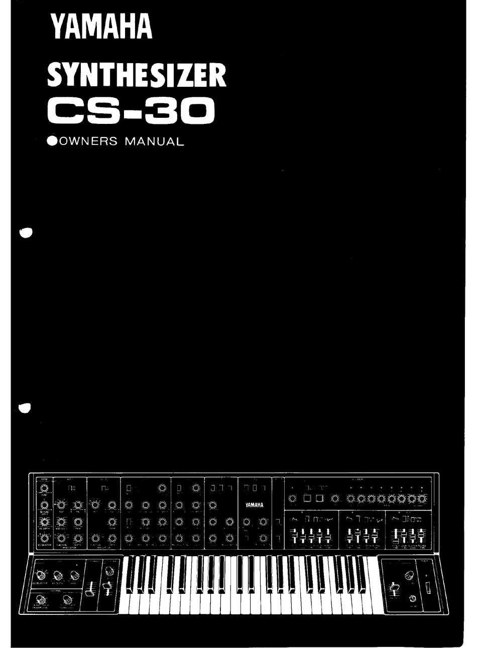 YAMAHA CS-30 OWNER'S MANUAL Pdf Download | ManualsLib