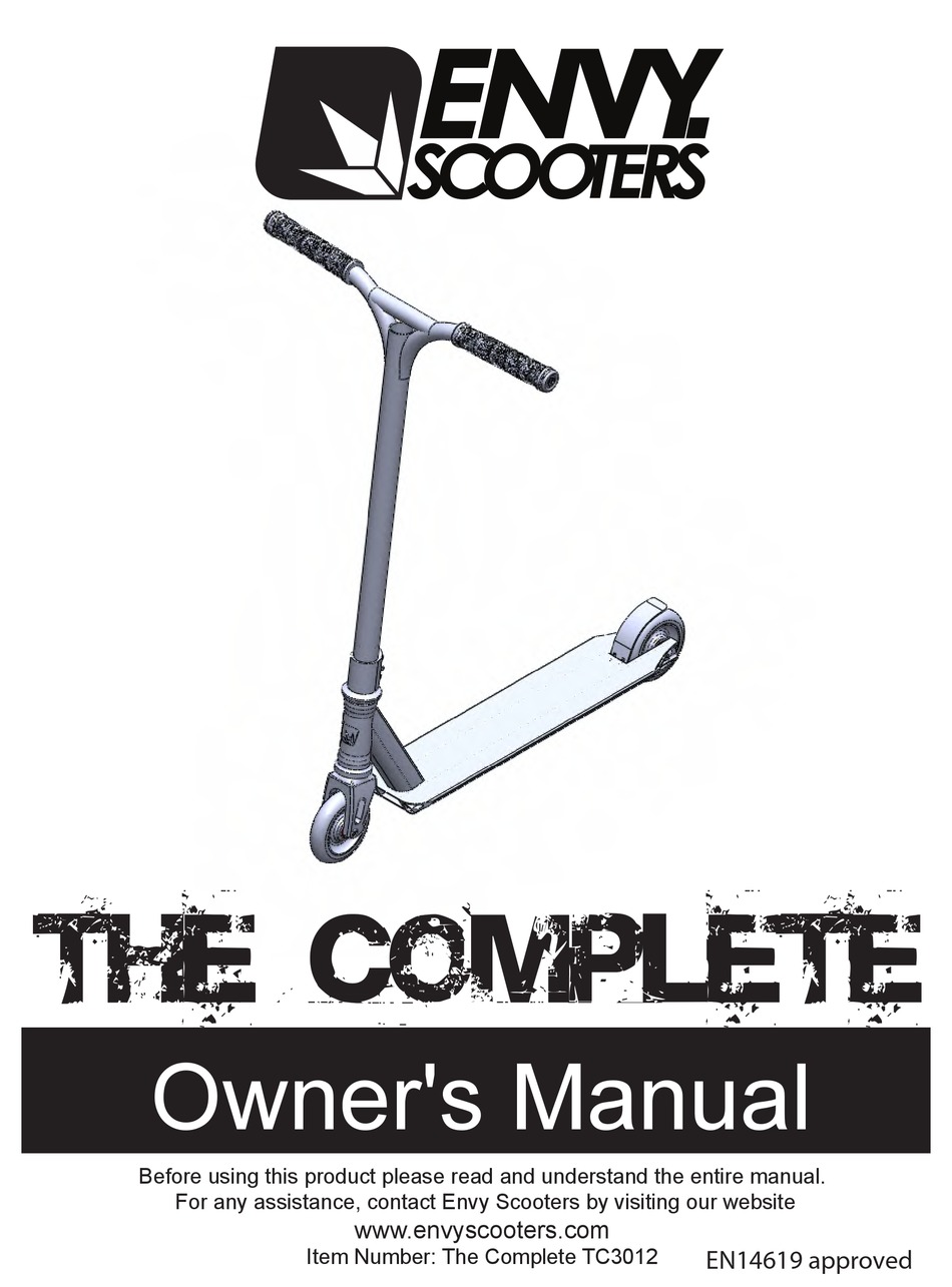 ENVY SCOOTERS THE COMPLETE OWNER