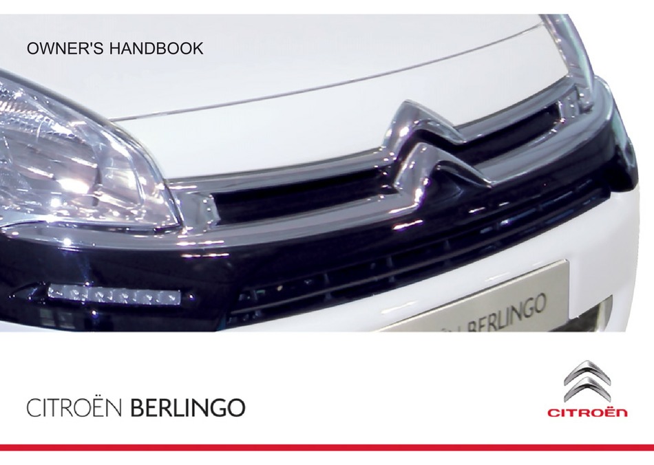 Citroen Berlingo Owner's Handbook Manual Pdf Download | Manualslib