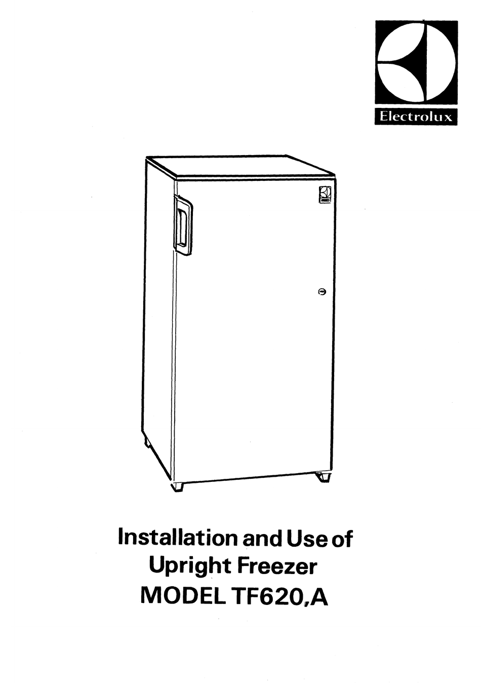 Electrolux Tf620 A Installation And Use Manual Pdf Download Manualslib