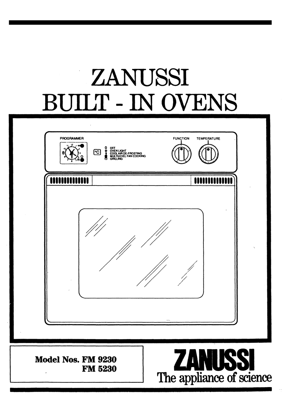 ZANUSSI FM 9230 INSTRUCTION BOOKLET Pdf Download ManualsLib