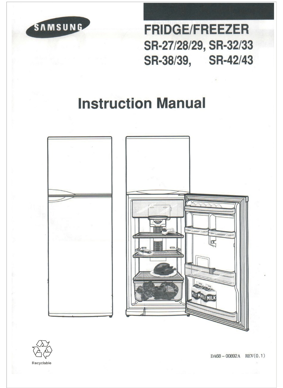 samsung fridge sr270mls