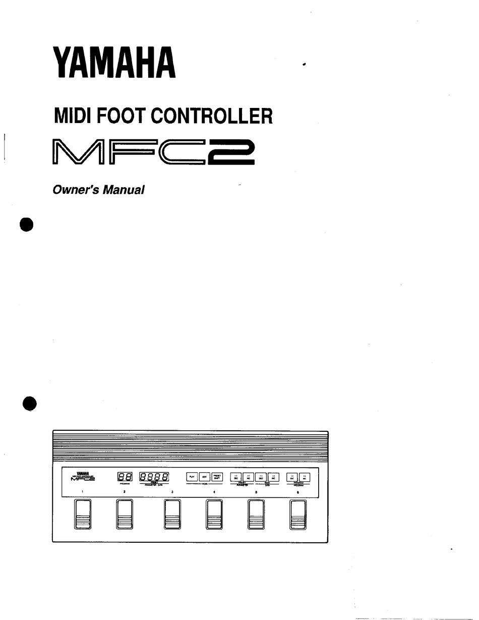 YAMAHA MFC2 OWNER'S MANUAL Pdf Download | ManualsLib