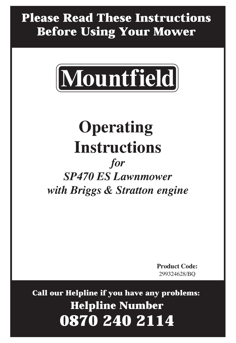 Briggs and stratton discount sp470