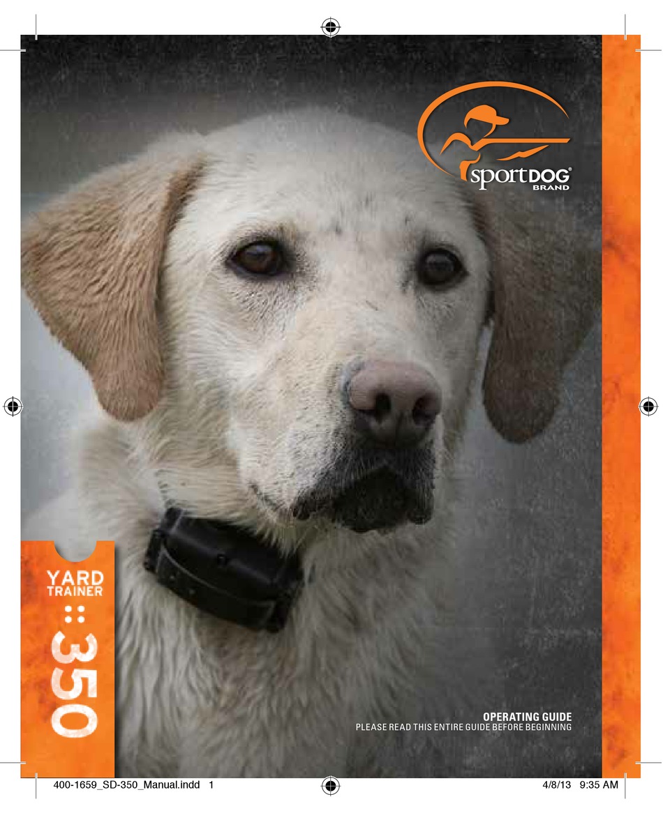 SPORTDOG YARDTRAINER 350 OPERATING MANUAL Pdf Download ManualsLib