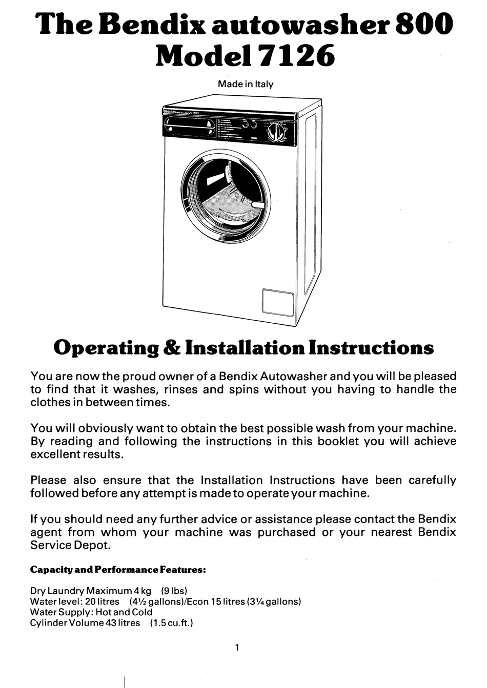 bendix-7126-operating-installation-instructions-manual-pdf-download