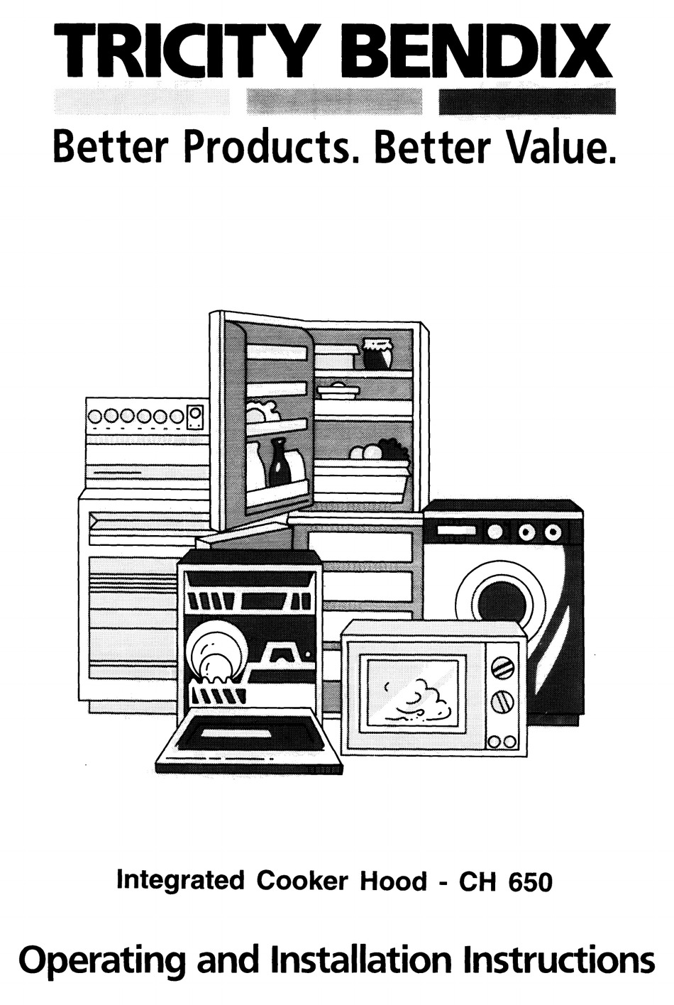 Tricity Bendix Ch 650 Operating And Installation Instructions Pdf