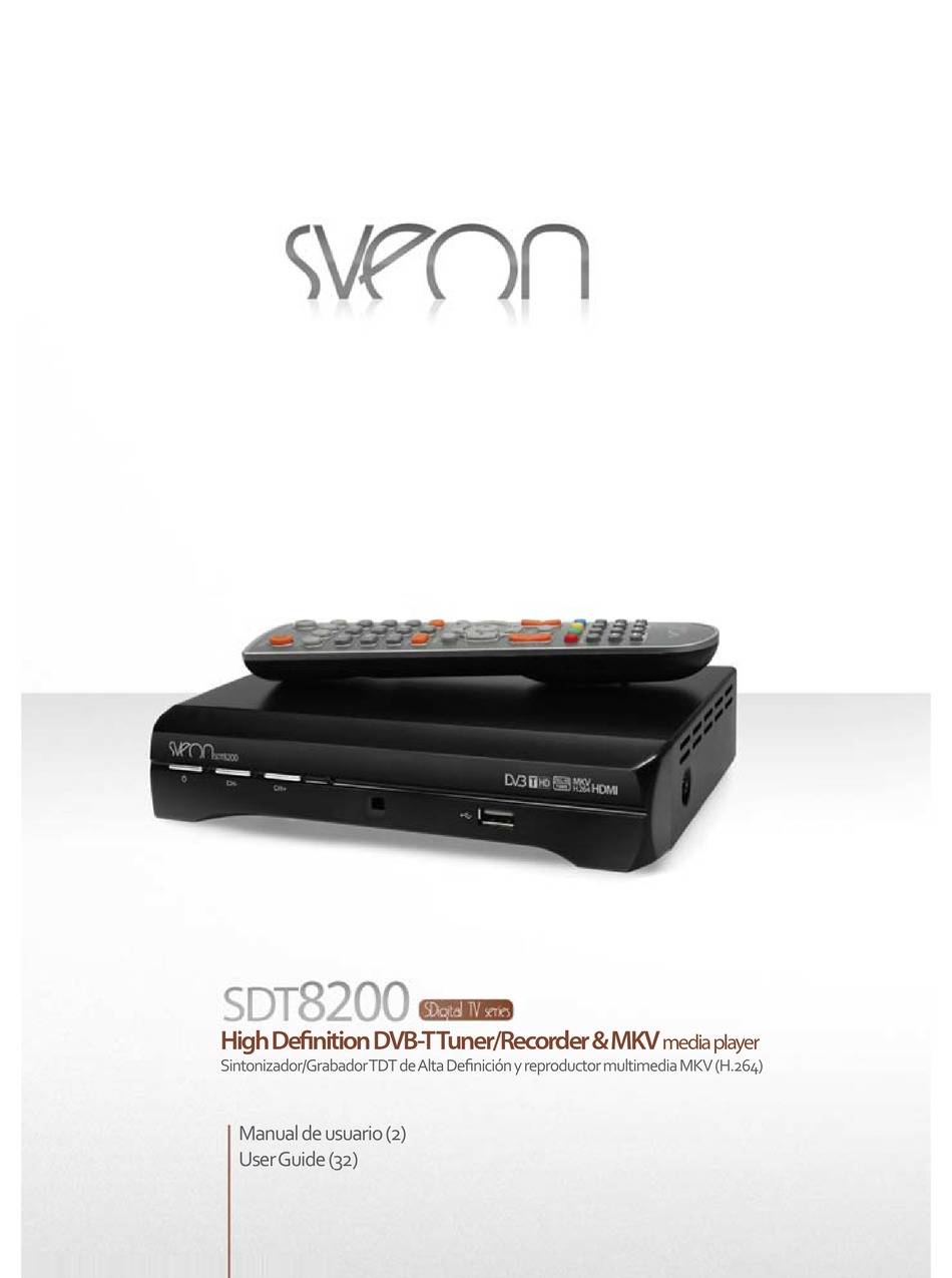 Reproductor multimedia  Sveon SPM810 sintonizador grabador TDT