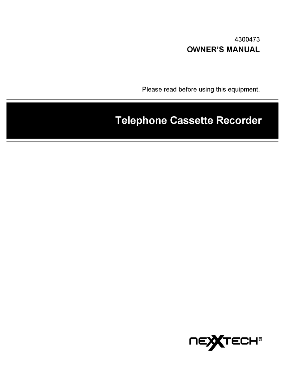NEXXTECH 4300473 OWNER'S MANUAL Pdf Download ManualsLib