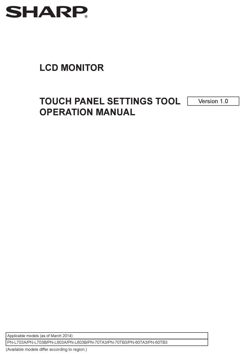 Sharp Lcd Monitor Operation Manual Pdf Download Manualslib Sharp Lcd Monitor Operation Manual Pdf Download Manualslib