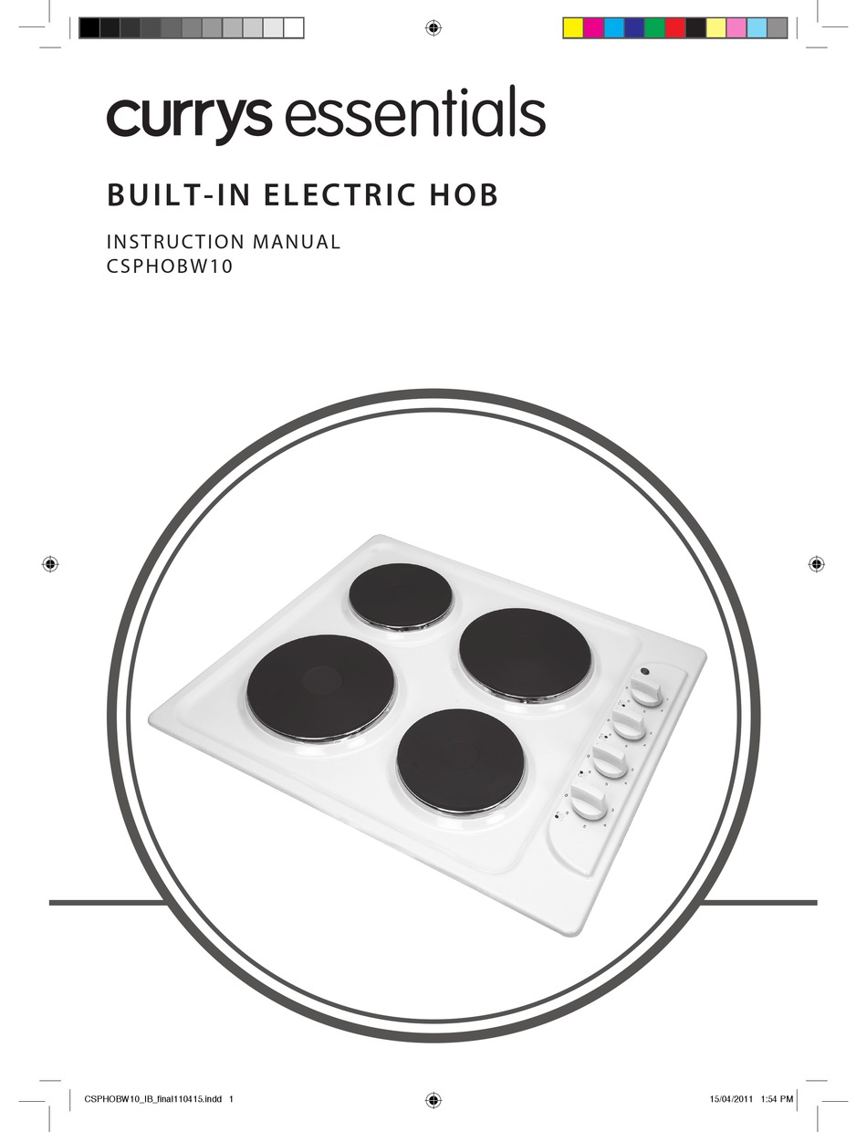 CURRYS ESSENTIALS CSPHOBW10 INSTRUCTION MANUAL Pdf Download ManualsLib