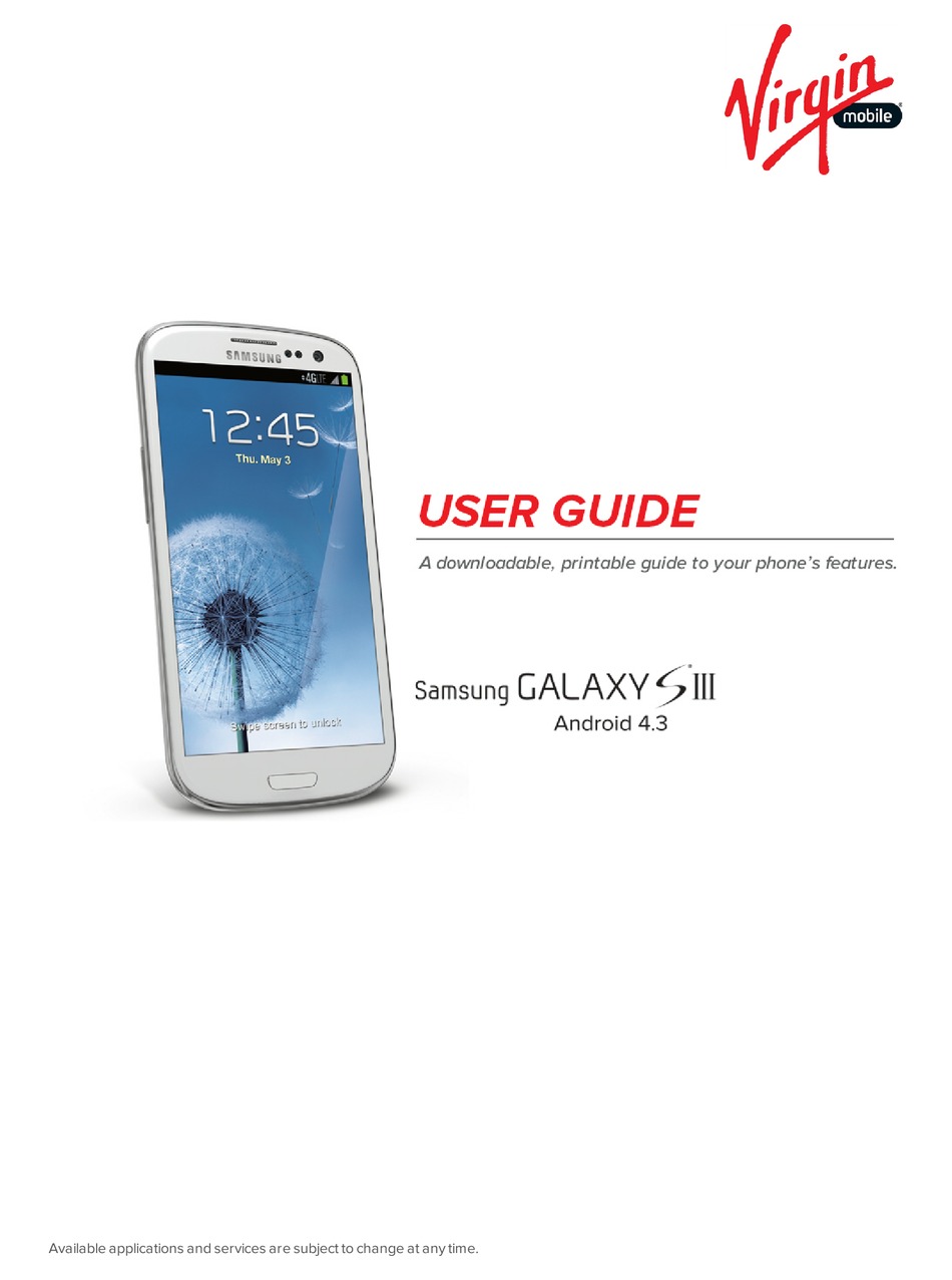 SAMSUNG GALAXY SIII USER MANUAL Pdf Download ManualsLib