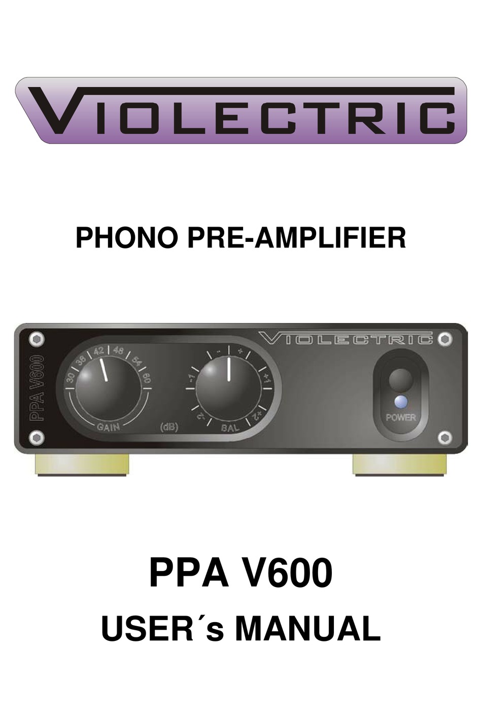 VIOLECTRIC PPA V600 USER MANUAL Pdf Download ManualsLib