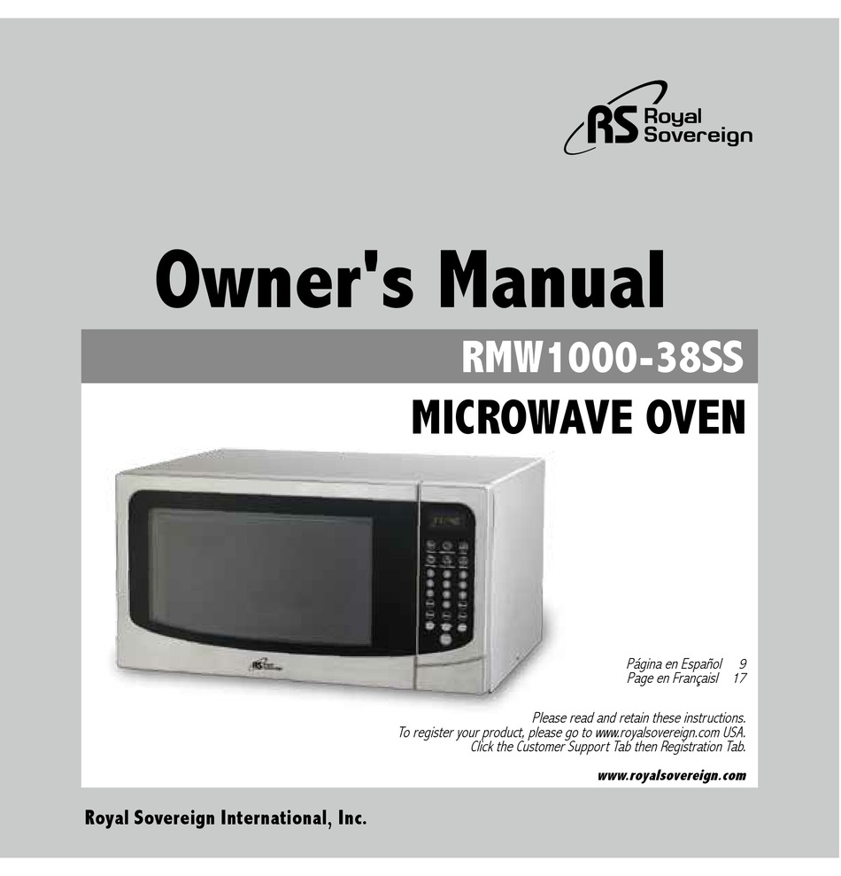 royal sovereign microwave