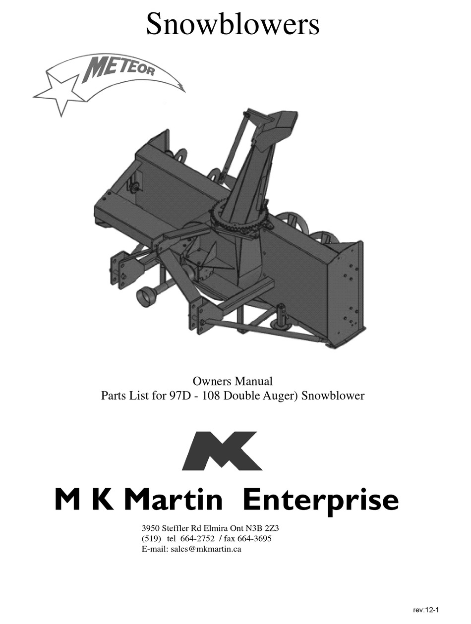 M K MARTIN ENTERPRISE METEOR 97D OWNER