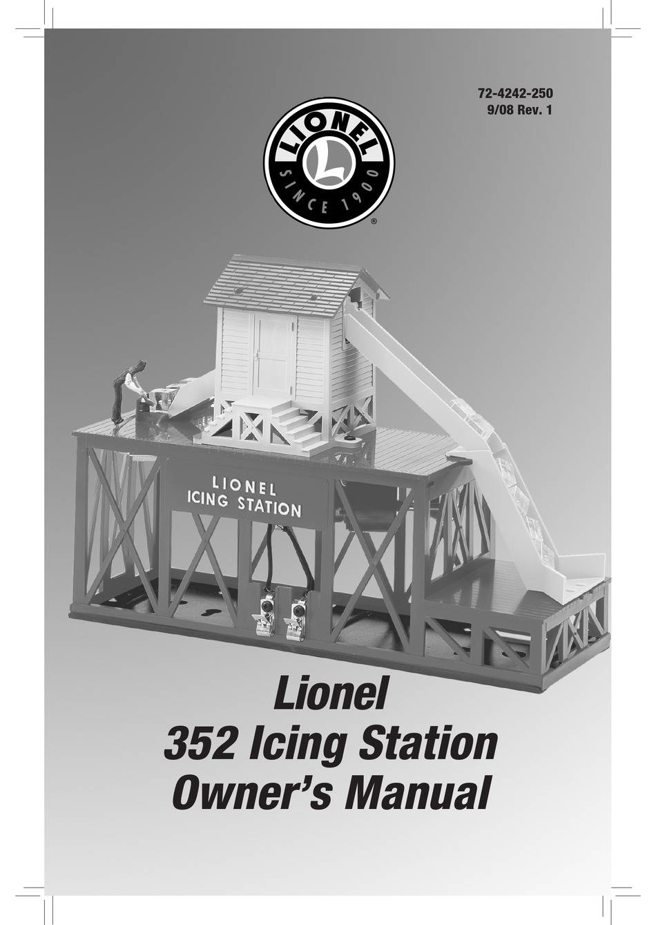 LIONEL # 352 ICING STATION INSTRUCTIONS PHOTOCOPY 