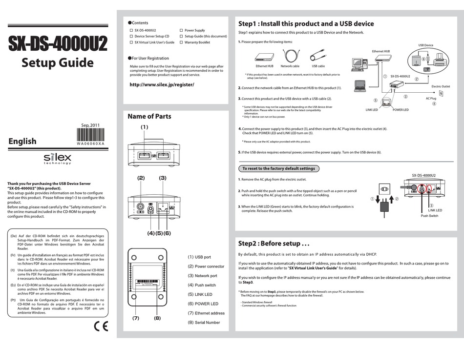 Silex Technology Sx Ds 4000u2 Setup Manual Pdf Download Manualslib