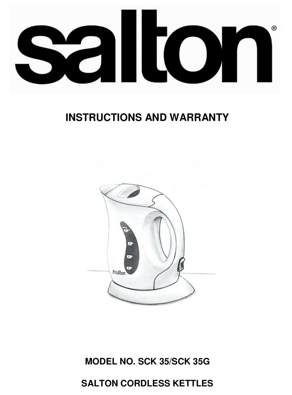 How to use your Salton Temperature Control Kettle - Salton