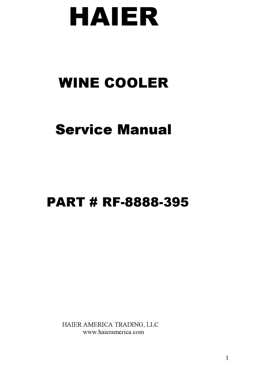 11+ Haier wine cooler bc112g parts info