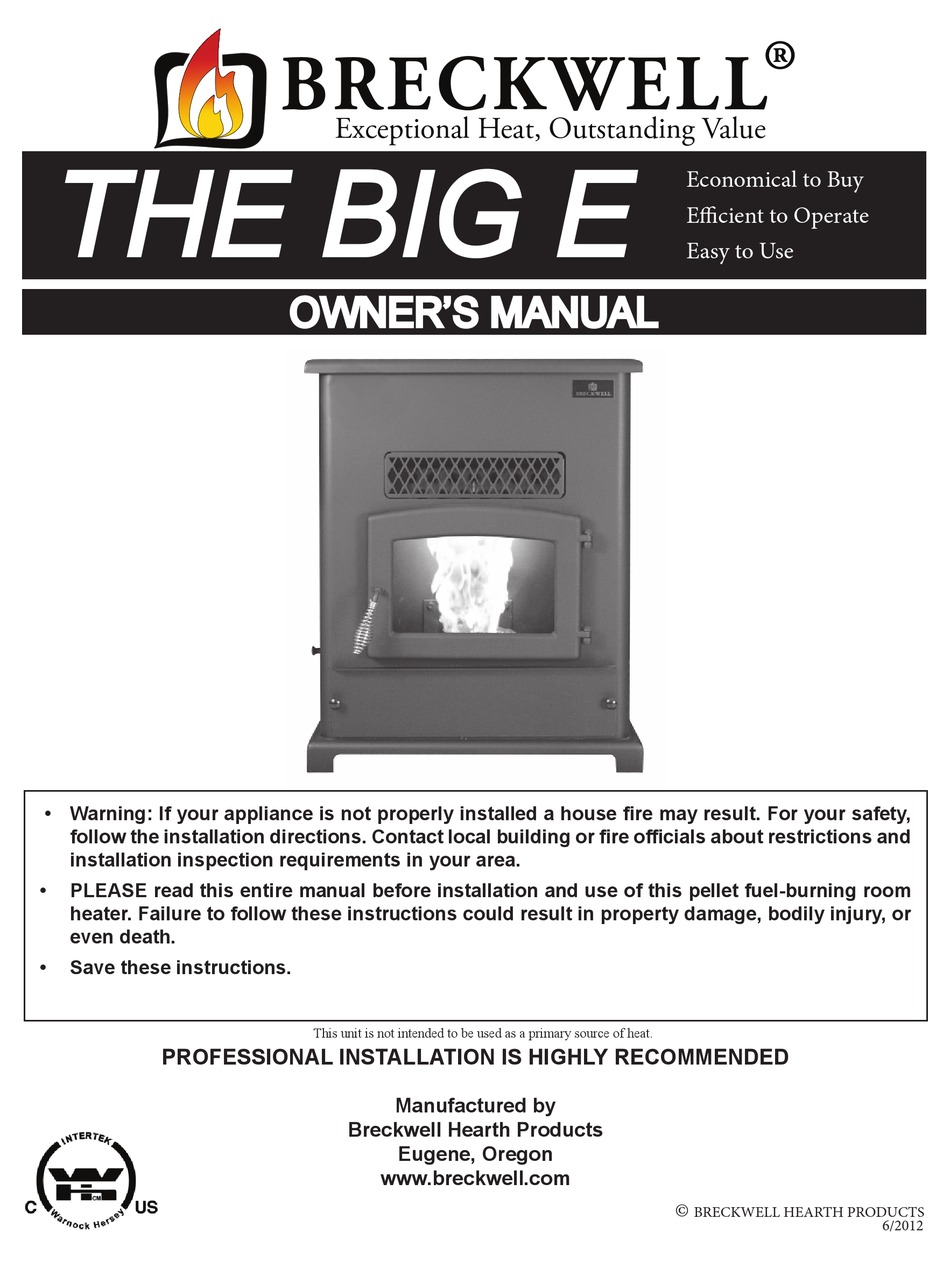 BRECKWELL THE BIG E OWNER'S MANUAL Pdf Download | ManualsLib