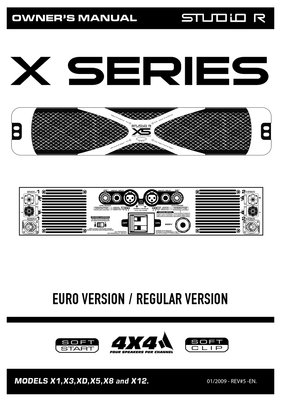 STUDIO R X SERIES OWNER'S MANUAL Pdf Download ManualsLib