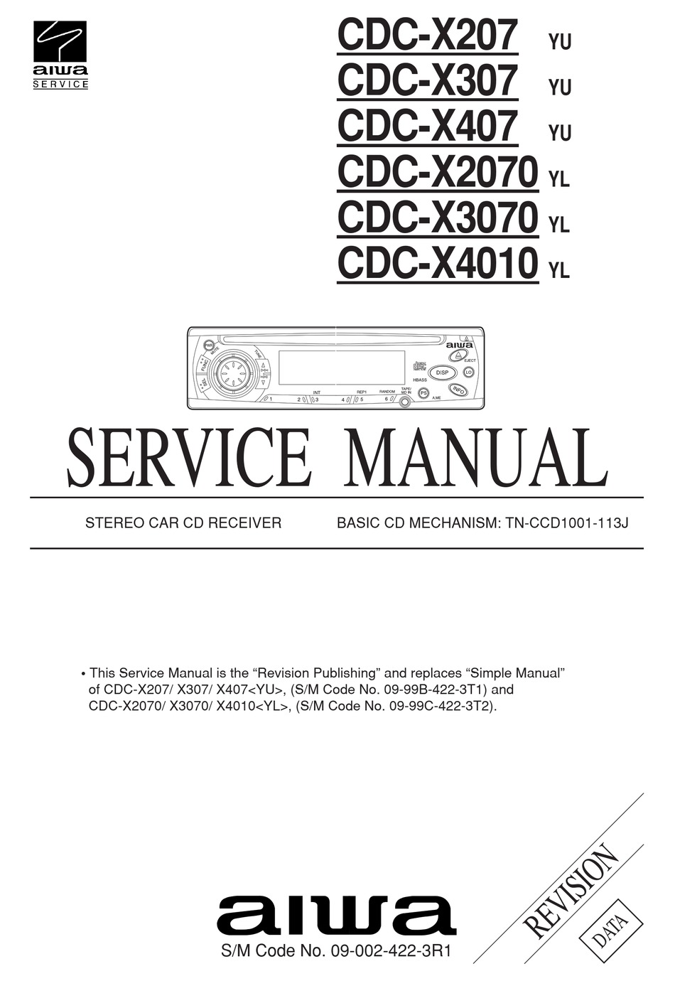Aiwa Cdc X207 Service Manual Pdf Download Manualslib