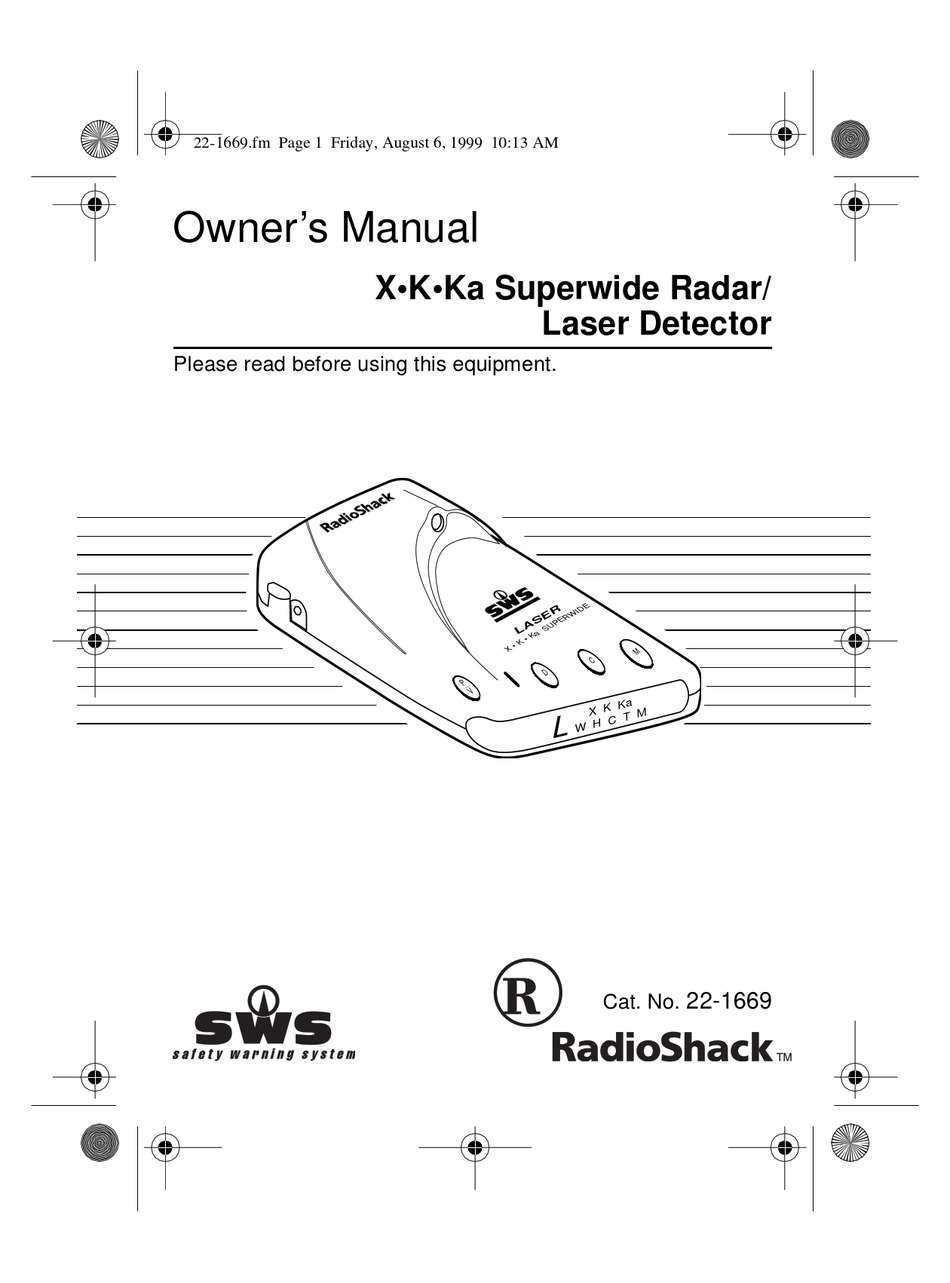 Radio Shack 22 1669 Owner S Manual Pdf Download Manualslib