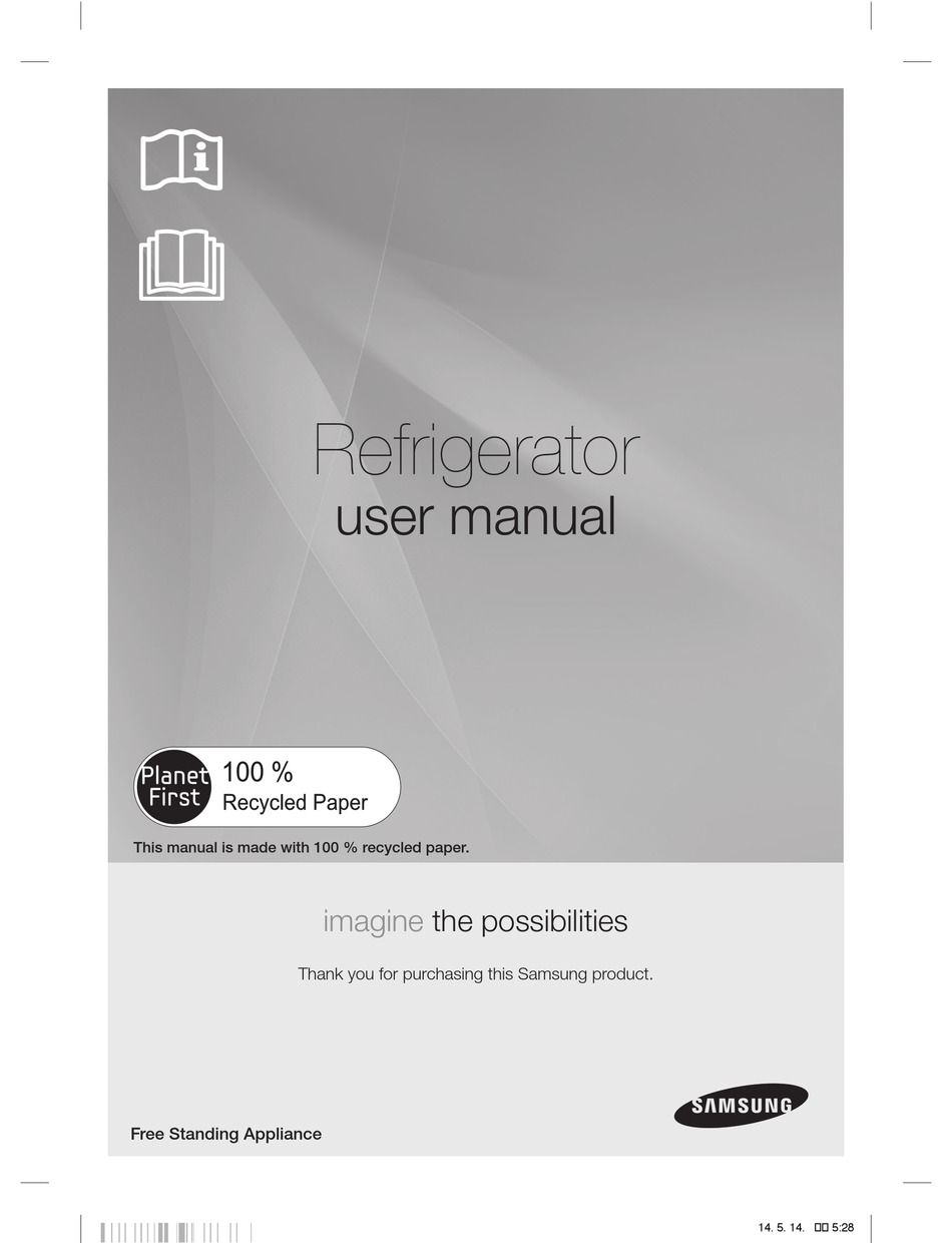 SAMSUNG REFRIGERATOR USER MANUAL Pdf Download ManualsLib