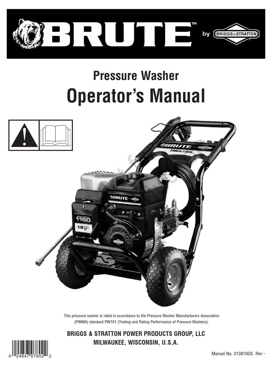 Briggs Stratton Brute Operator S Manual Pdf Download Manualslib