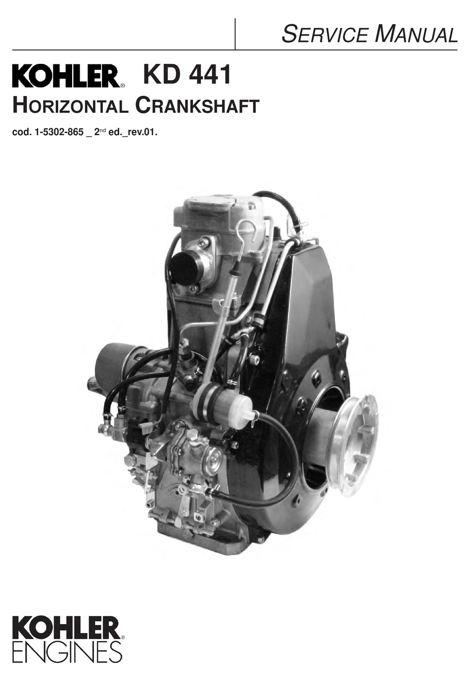 Kohler Rd 441 Service Manual Pdf Download Manualslib