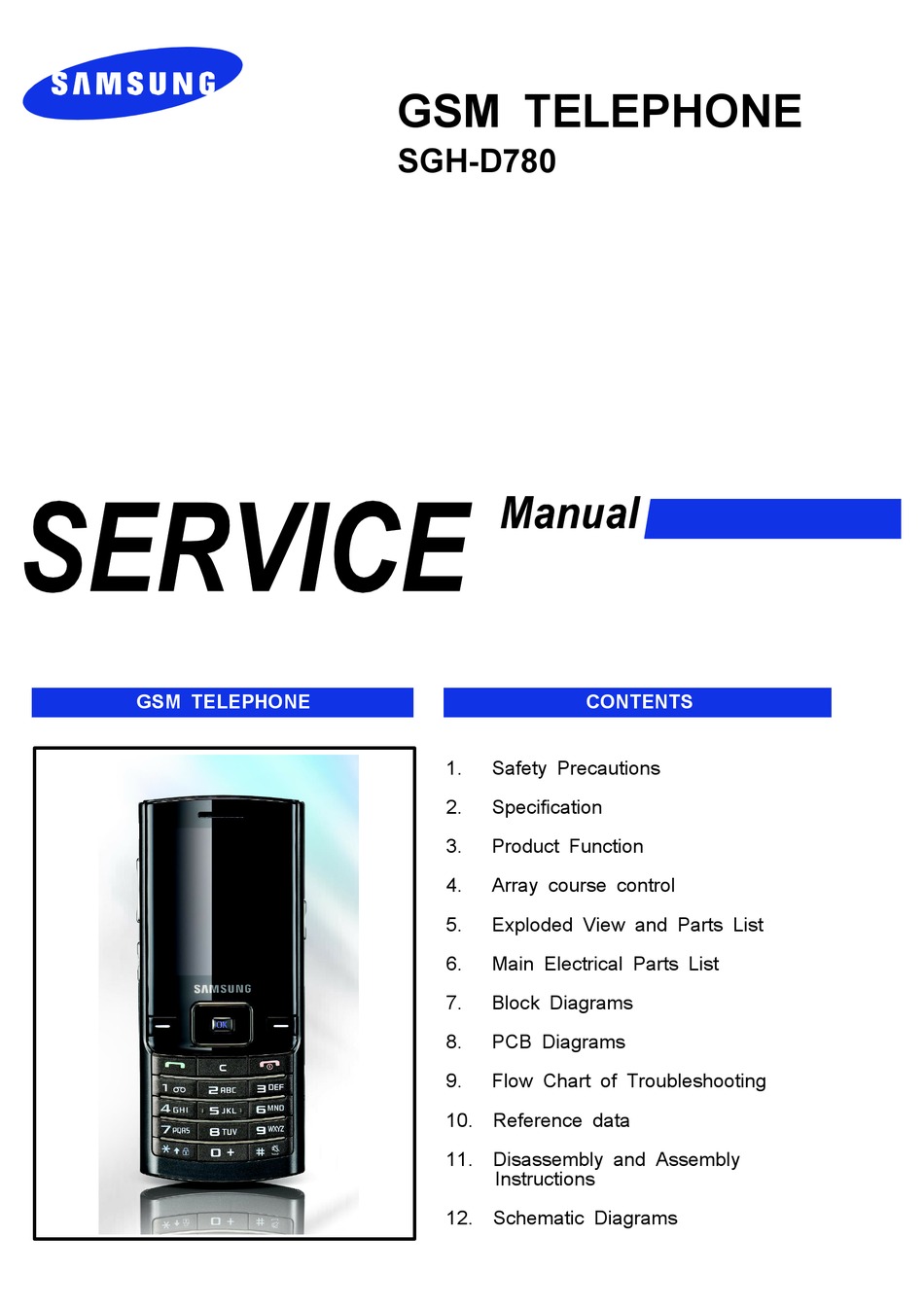 SAMSUNG SGH-D780 SERVICE MANUAL Pdf Download | ManualsLib