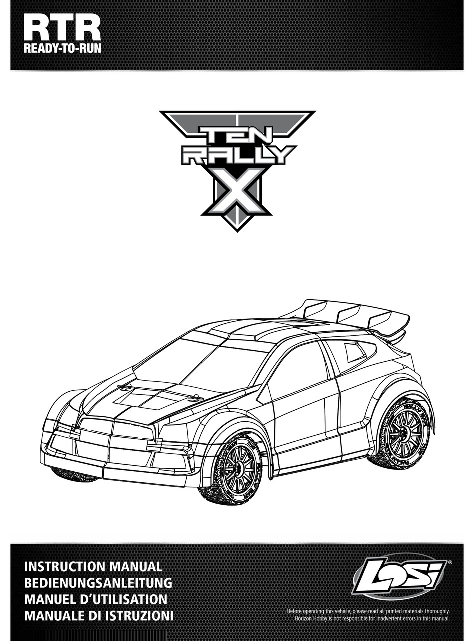 TEAM LOSI TEN RALLY X INSTRUCTION 
