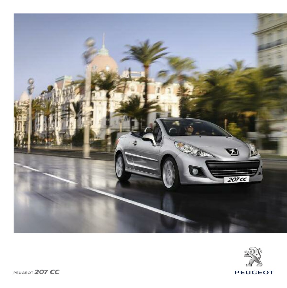 Peugeot 207 Cc User Manual Pdf Download Manualslib Peugeot 207 Cc User Manual Pdf Download Manualslib