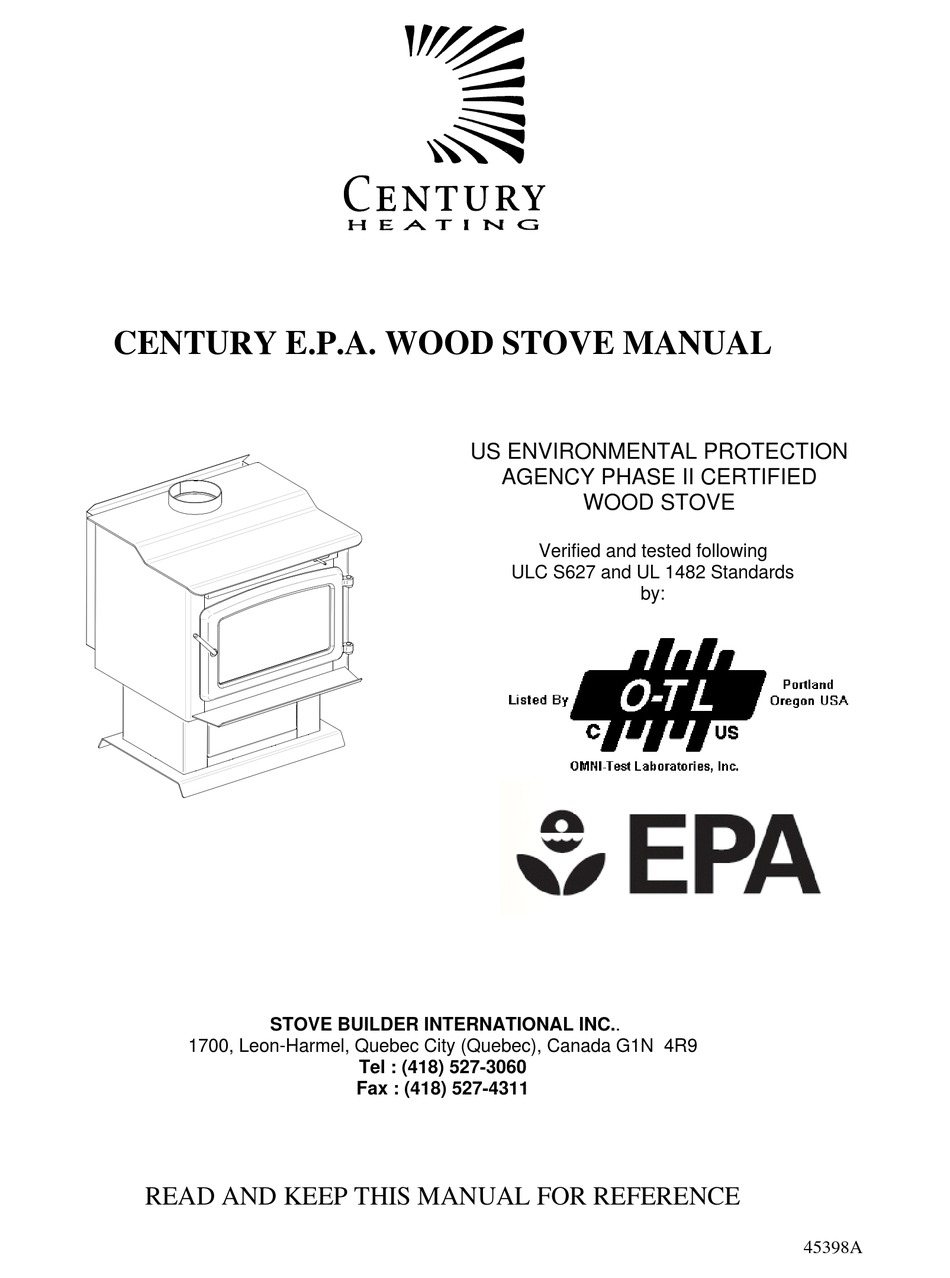 Century Heating S244 Manual Pdf Download Manualslib