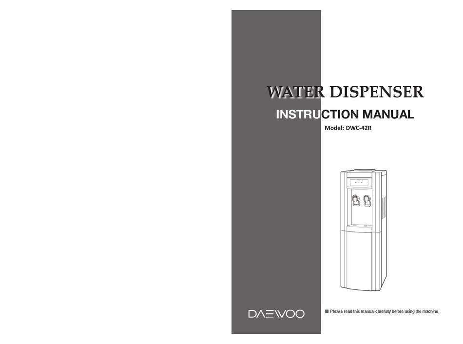 DAEWOO DWC-42R INSTRUCTION MANUAL Pdf Download | ManualsLib