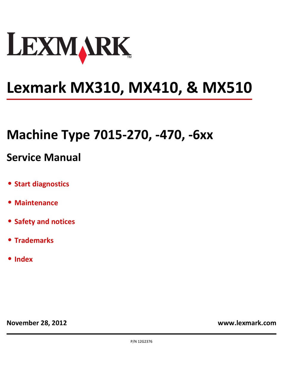 manual lexmark 5400 series