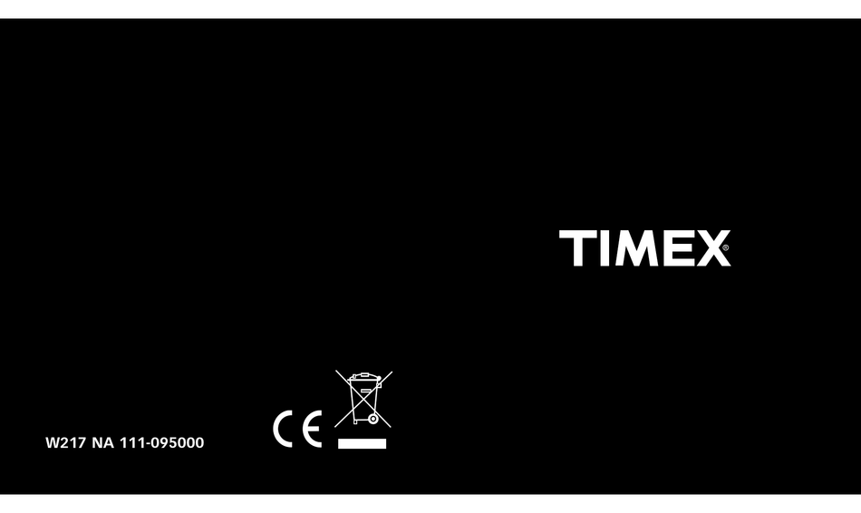 timex digital watch instructions