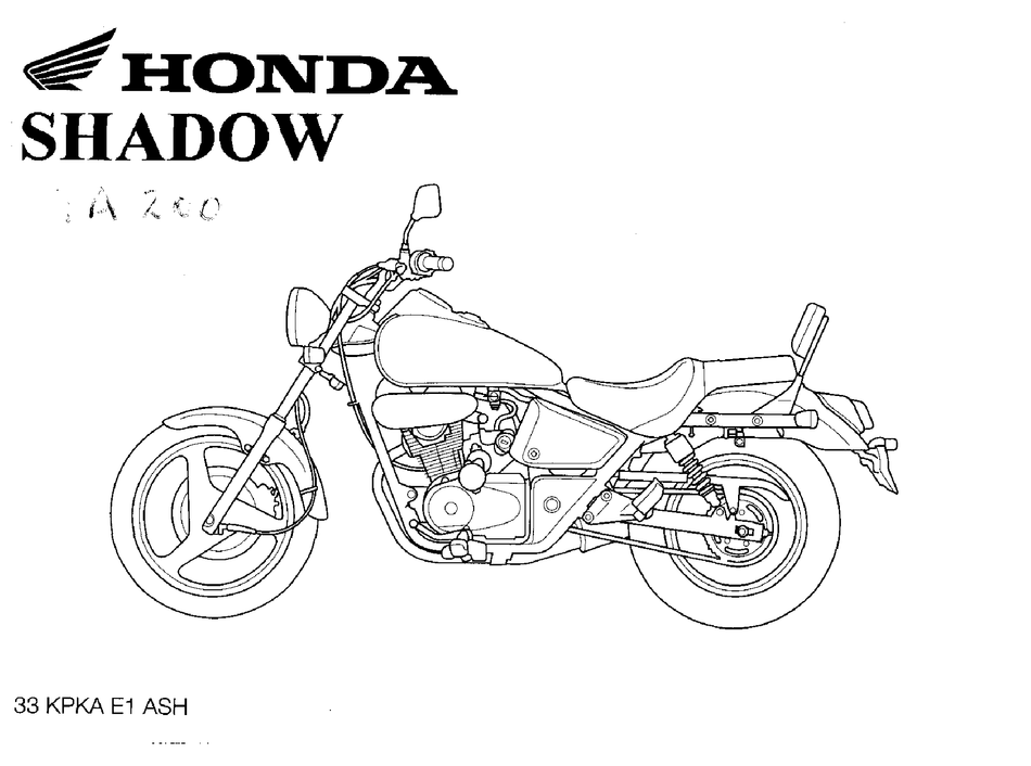 Honda Shadow Ta0 Owner S Manual Pdf Download Manualslib