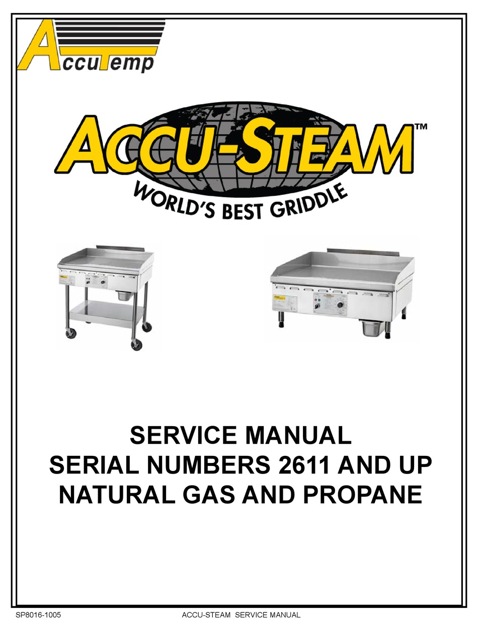ACCUTEMP 2611 SERVICE MANUAL Pdf Download ManualsLib