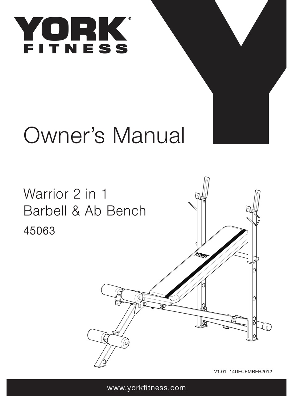 YORK FITNESS WARRIOR 2 IN 1 OWNER S MANUAL Pdf Download ManualsLib