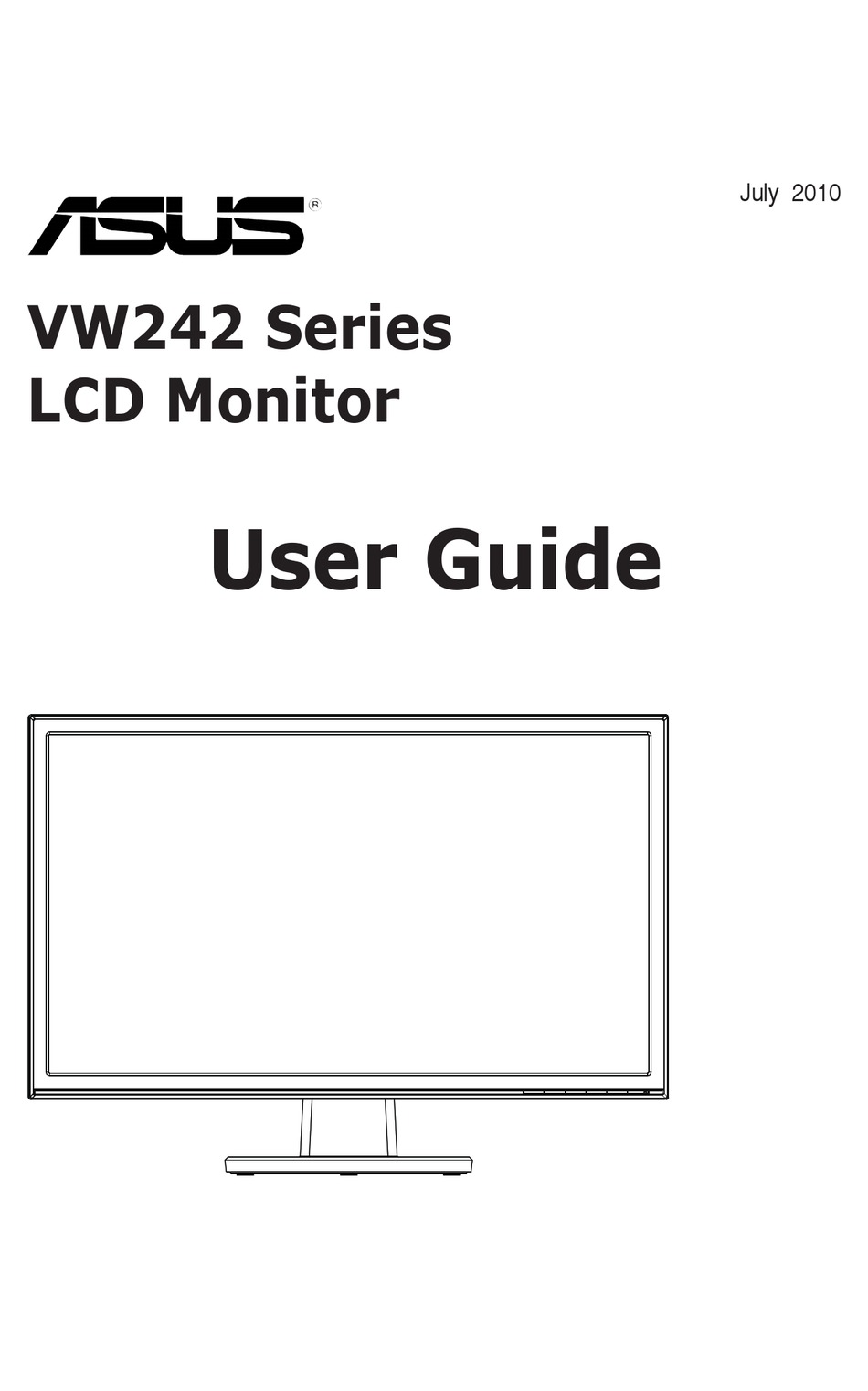 ASUS VW242 SERIES USER MANUAL Pdf Download | ManualsLib