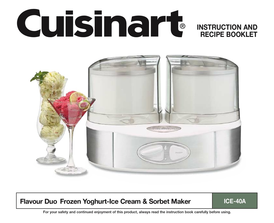 Cuisinart duo discount ice cream maker