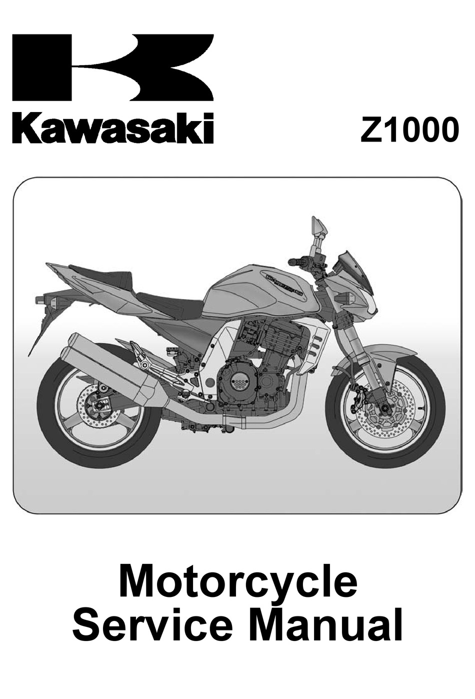 Kawasaki Z1000 Service Manual Pdf Download Manualslib