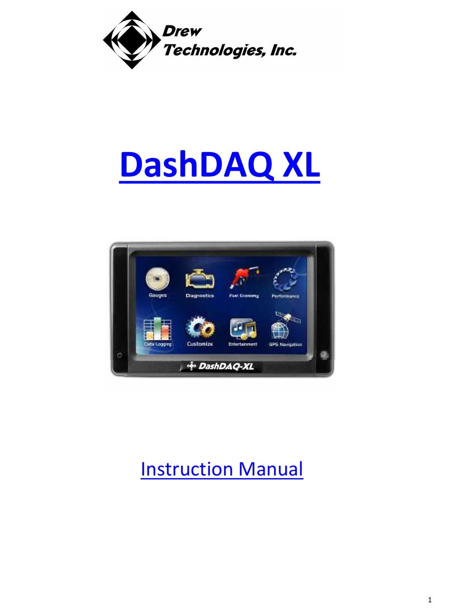 drew-technologies-dashdaq-xl-instruction-manual-pdf-download-manualslib