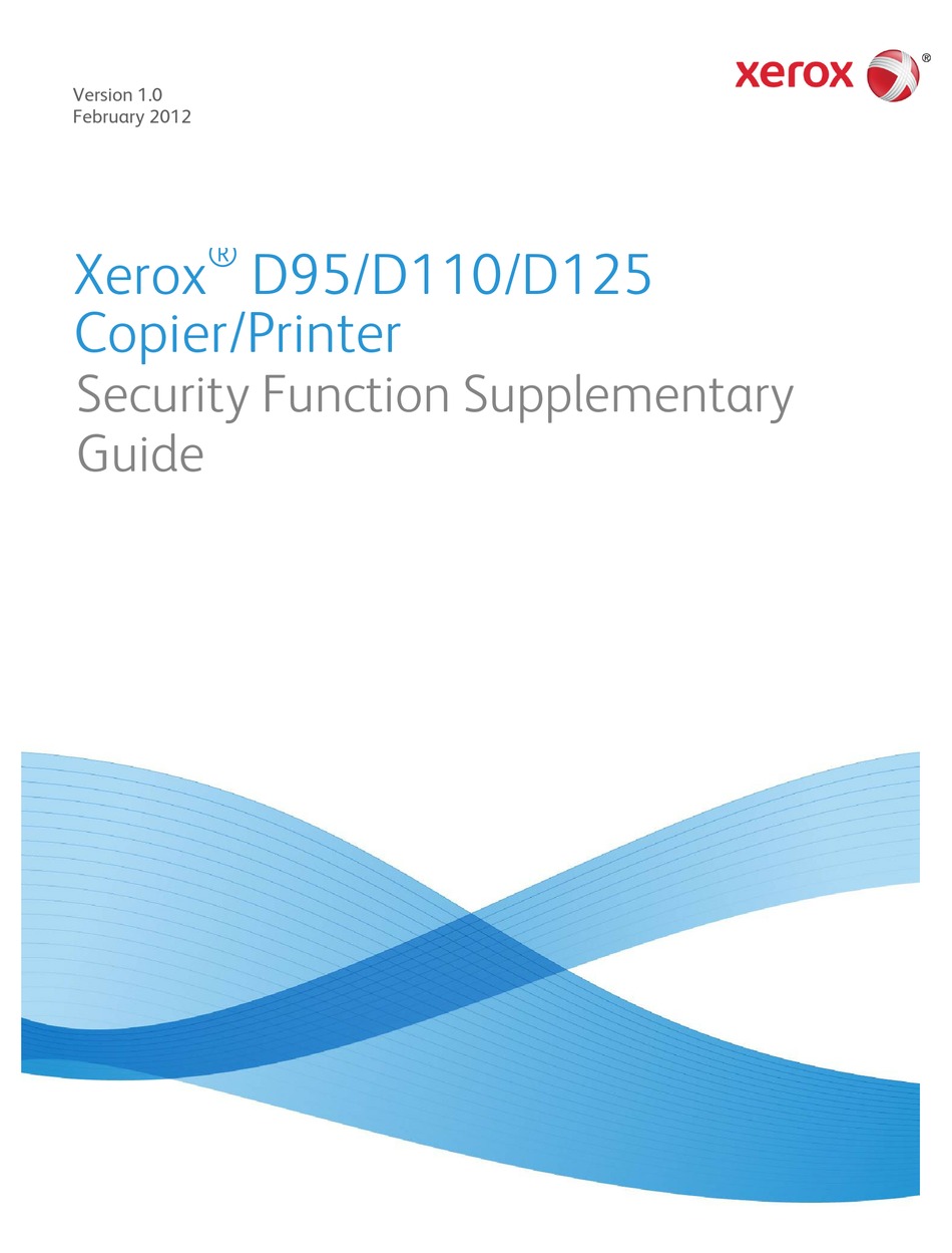 XEROX D95 SUPPLEMENTARY MANUAL Pdf Download ManualsLib